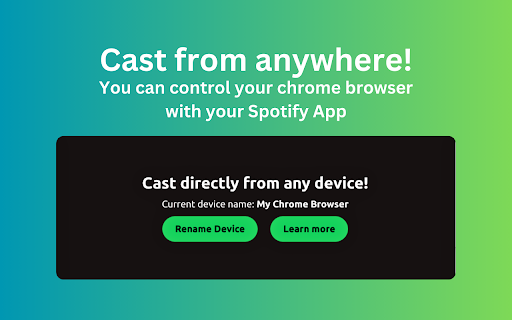 Play from Spotify screenshot