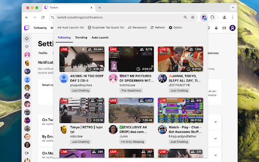 Twitch Live Chime screenshot
