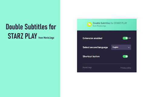 Double Subtitles for STARZ PLAY by MovieLingo screenshot