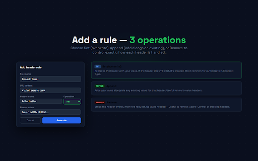 HeaderSmith — Modify HTTP Request & Response Headers screenshot
