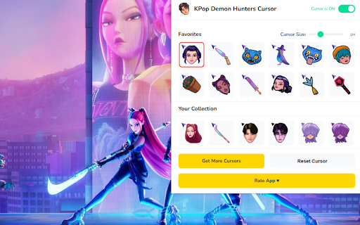 KPop Demon Hunters Cursor ★ Custom Cursor for Chrome™ screenshot