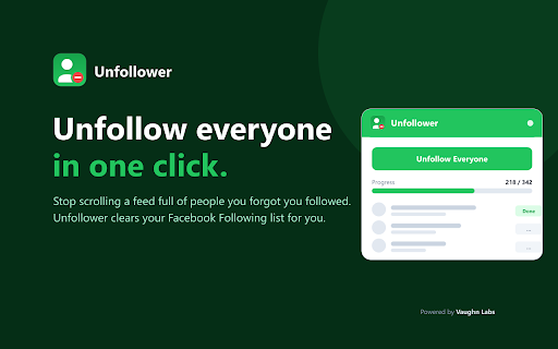 Unfollower screenshot