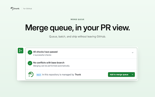 Trunk for GitHub screenshot