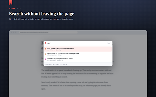 Marka — Bookmark Manager and Viewer screenshot