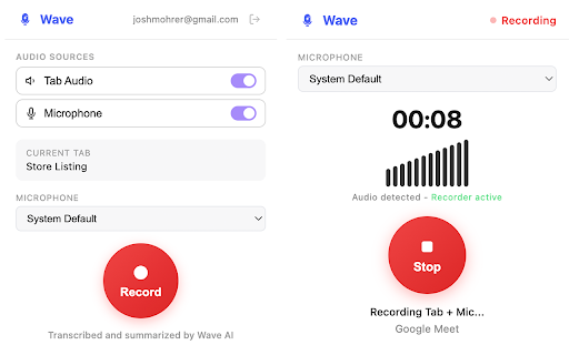 Wave AI screenshot