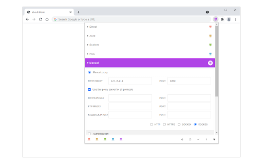 Proxy Switcher screenshot