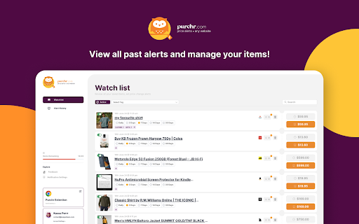 Purchr screenshot