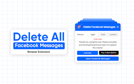 Delete Facebook Messages screenshot