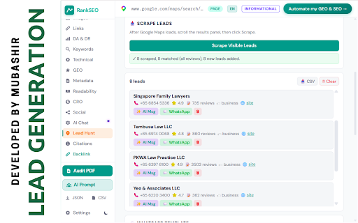 RankSEO - AEO & GEO Expert screenshot