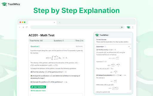 TestWhiz: AI for quizzes and assignments 📚 screenshot