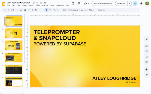 Spectacles Teleprompter Clicker screenshot