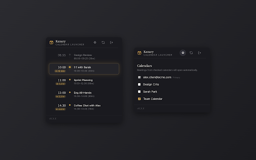 Kanary Calendar Launcher screenshot