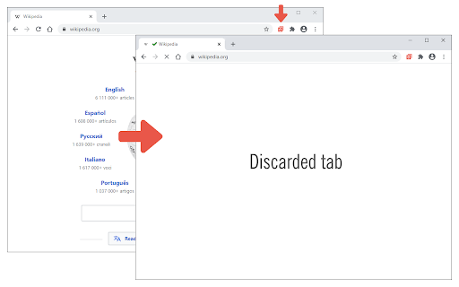 Tab Discard (Suspender) screenshot