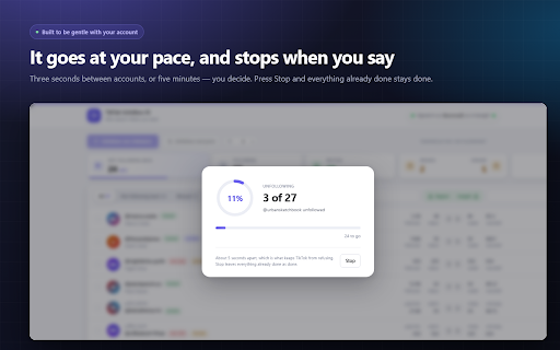 TikTok Unfollow AI - Mass & Auto Unfollow All, Everyone & Non-Followers screenshot