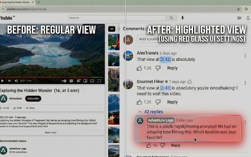 YouTube Comment Highlighter screenshot