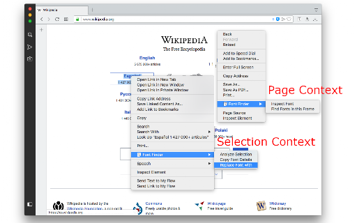 Font Finder screenshot