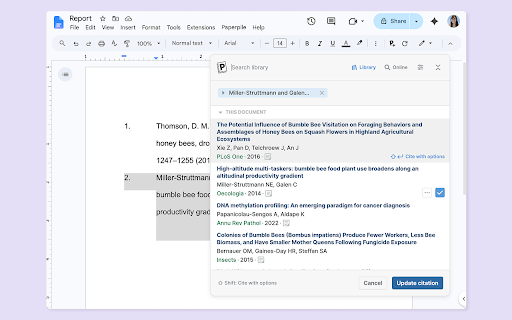Paperpile Extension screenshot