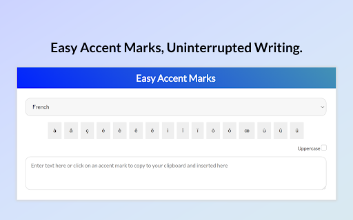 Easy Accent Marks screenshot