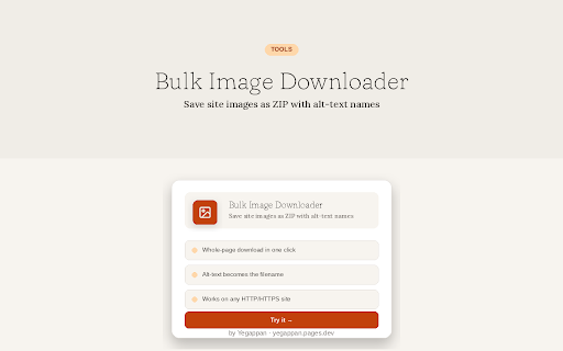 Bulk Image Downloader screenshot