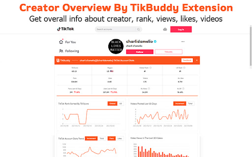TikBuddy: TikTok Analytics Online Toolkit screenshot