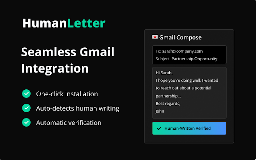 HumanLetter: Certify Your Human Touch. screenshot