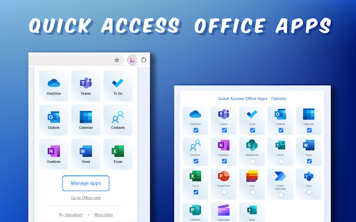 Quick Access Office Apps screenshot