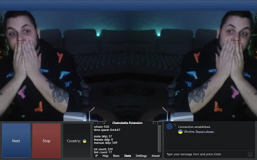 Videochat Extension - IP Locator for Omegle screenshot