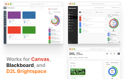 Tasks for Canvas – now supporting Blackboard, D2L Brightspace screenshot