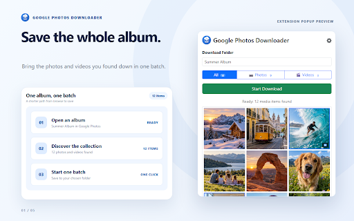 Google Photos Downloader screenshot