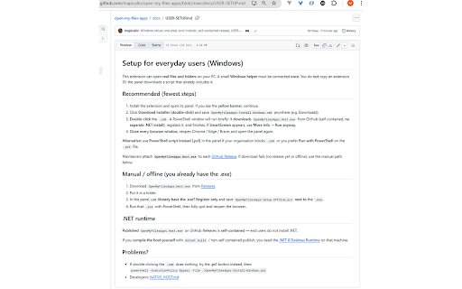Open my files & apps screenshot