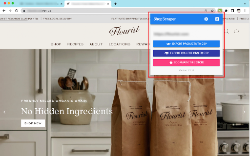 ShopScraper - Spy Tool & Scraper for Shopify screenshot