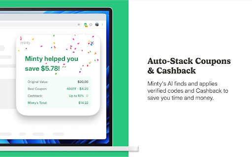 Minty – Automatic Coupons & Cashback Rewards screenshot