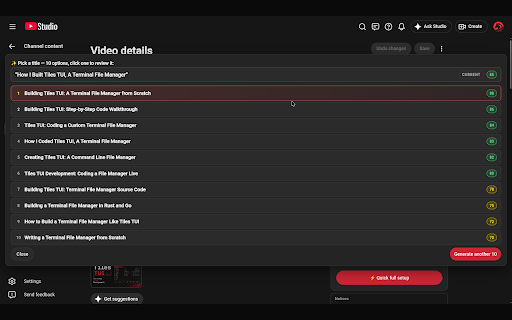 VidPro: AI Titles, Descriptions & Tags for YouTube screenshot