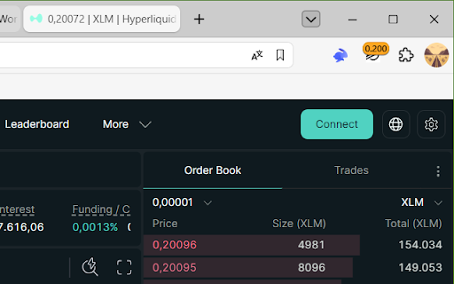 Stellar XLM Crypto Price Widget screenshot