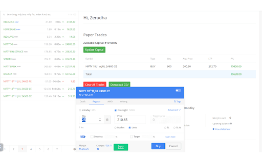 Paper Kite | Your Ultimate Paper Trading Companion screenshot