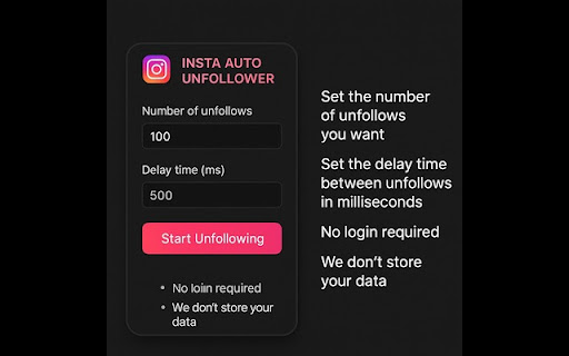 Instagram Auto Unfollower screenshot