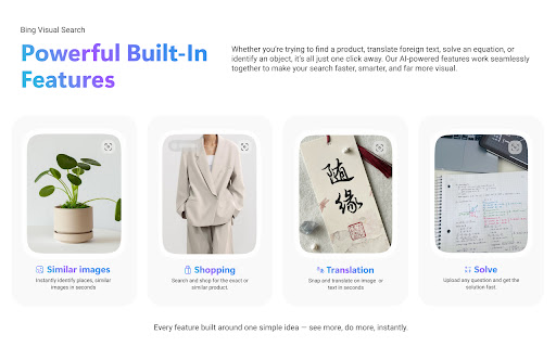 Bing Visual Search screenshot