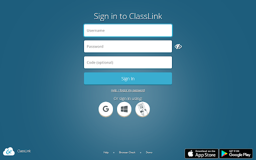 ClassLink OneClick Extension screenshot