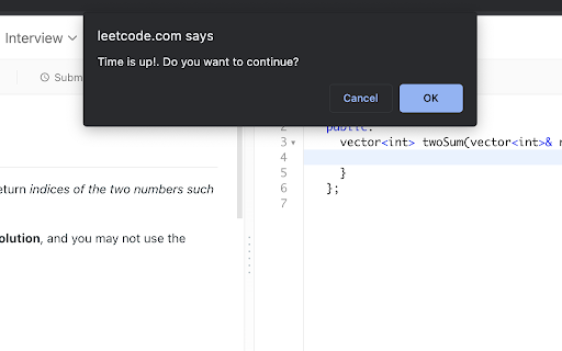 LeetCode Timer screenshot