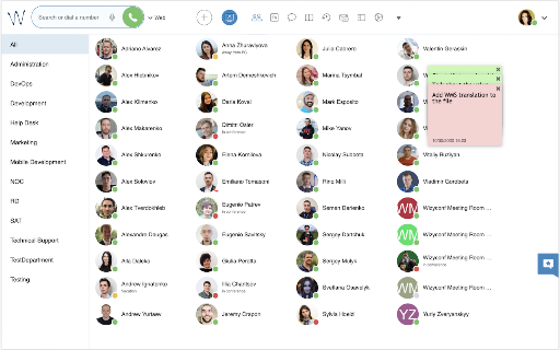 Wildix Collaboration screenshot