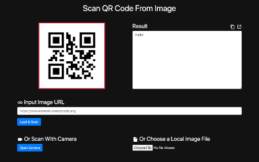QR Code screenshot
