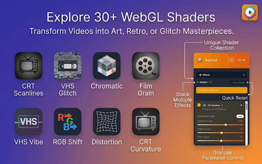 NexVid - Real-time Video Upscaler & Enhancer screenshot