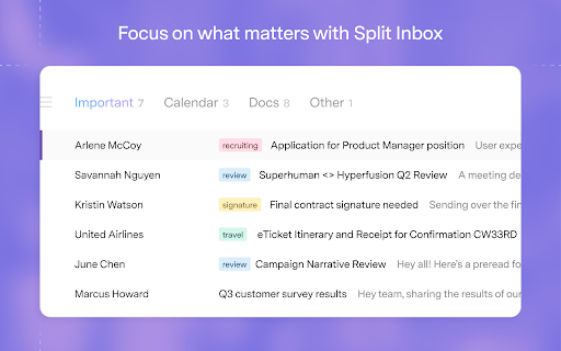 Superhuman Mail screenshot