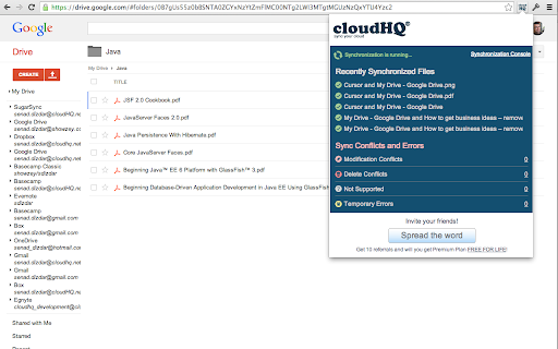 Backup and Sync Google Drive to other clouds screenshot