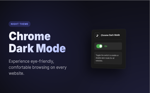 Chrome Dark Mode - Night Theme screenshot