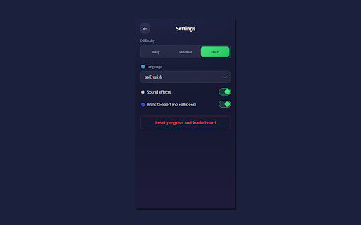 Snake — Side Panel Game screenshot