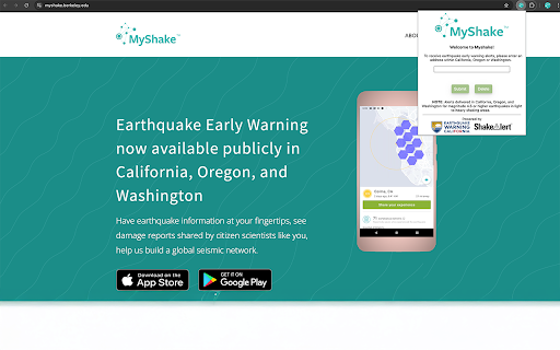 MyShake Earthquake Alerts screenshot