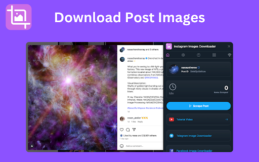 Images Downloader for Social Media screenshot