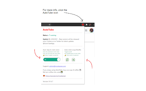 AutoTube - YouTube nonstop v2 screenshot