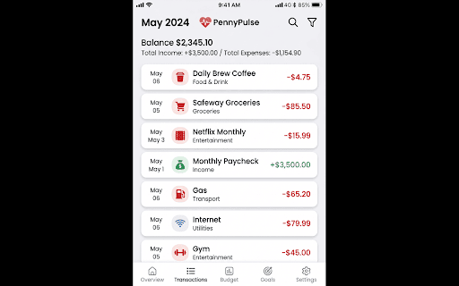 PennyPulse screenshot